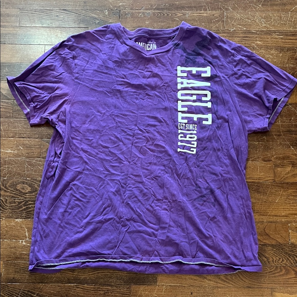 American Eagle Outfitters Purple Graphic Tee